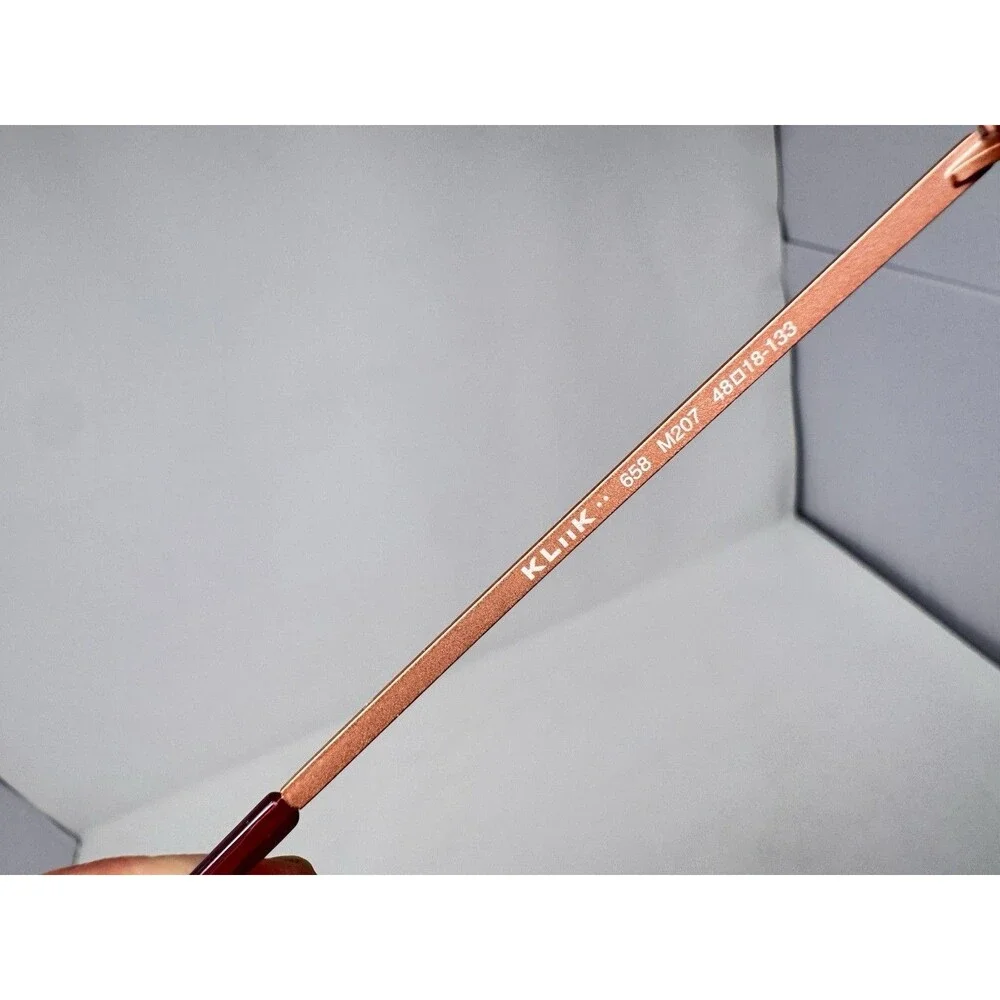 Klik Denmark 658 M207 Eyeglass Frames Only 48-17-133 Copper Red Metal